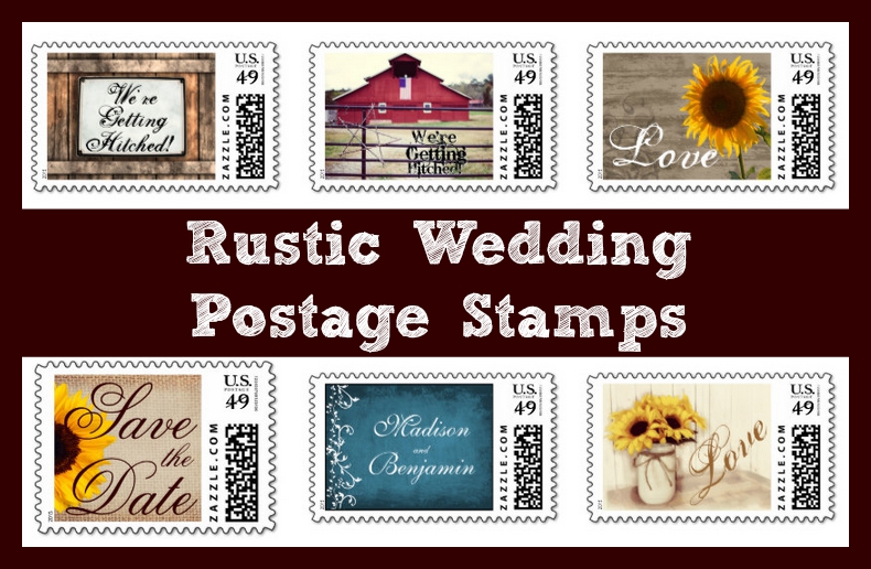 Rustic Wedding Postage Stamps