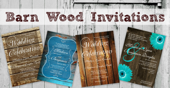 Barn Wood Wedding Invitations