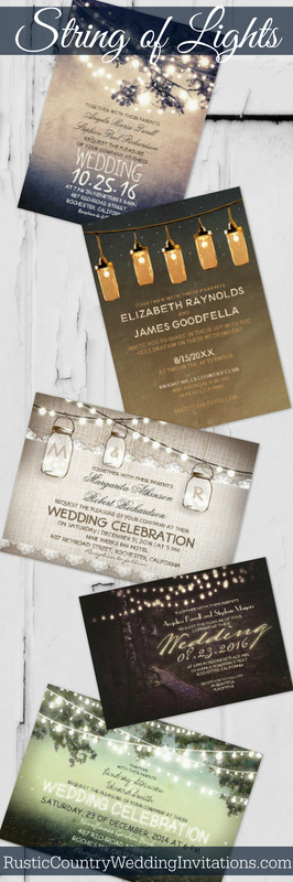 String of Lights Wedding Invitations