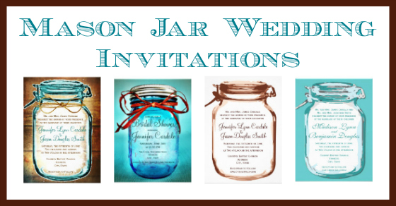 Mason Jar Wedding Invitations