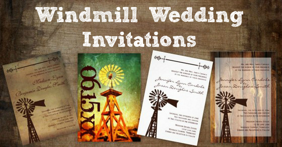 Windmill Wedding Invitations